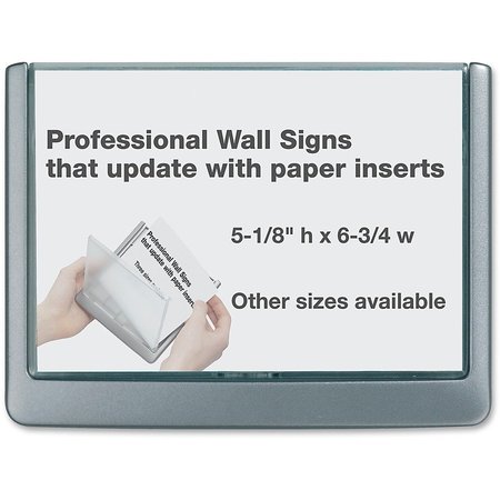 DURABLE OFFICE PRODUCTS Click Sign, 6-3/4"x5/8"x5-1/8", Graphite DBL497737